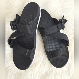Chaco Black and White Sport Sandals